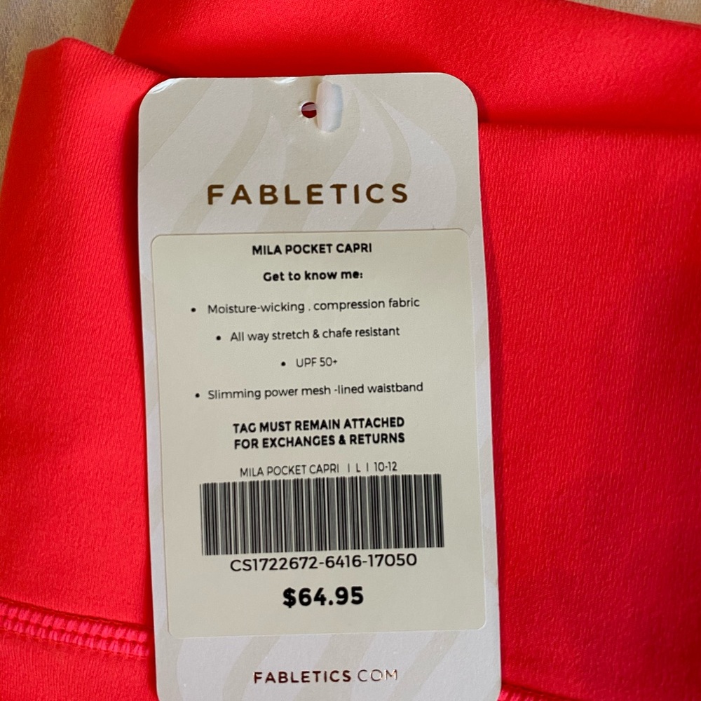 Fabletics neon pink leggings